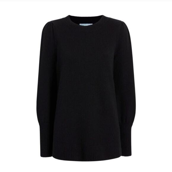 Hill House NWT Black 100% Merino Wool Silvia Pullover Sweater L SOLD OUT - Picture 6 of 13